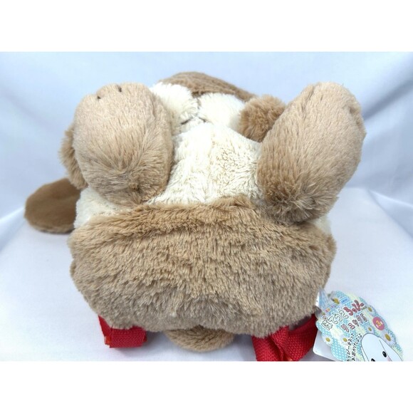 Amuse Pote USA Loppy Bunny Big Rabbit Brown Plush Backpack - Picture 7 of 12